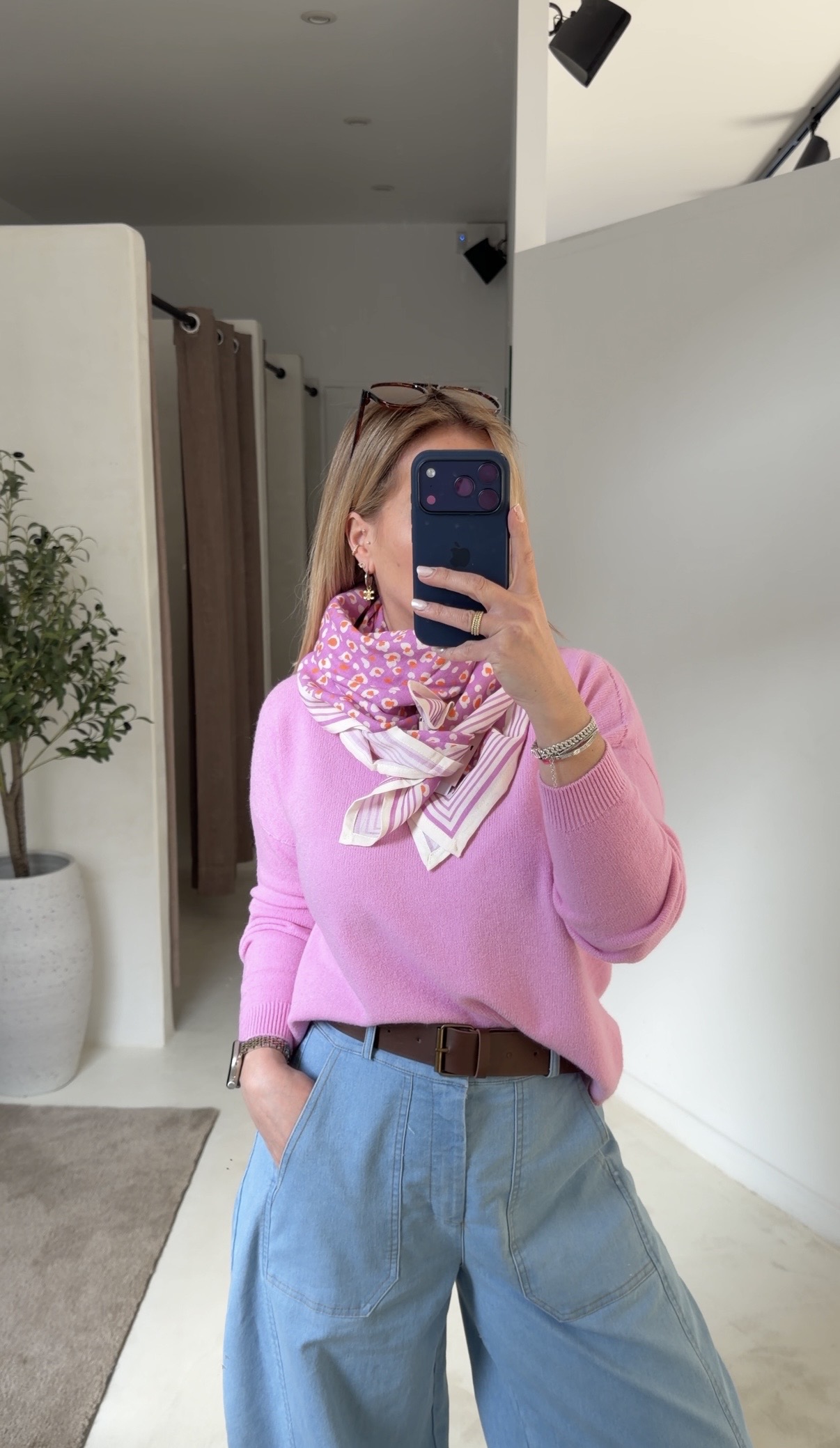 Pulls col rond toucher cachemire ( plusieurs coloris) — vue 12