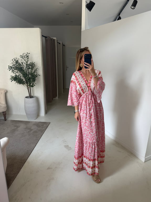 Robe longue fleurie bohème