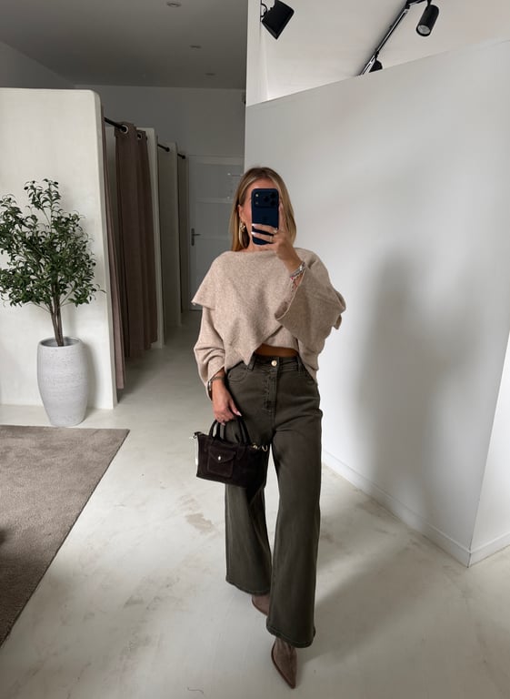 Pull cape beige