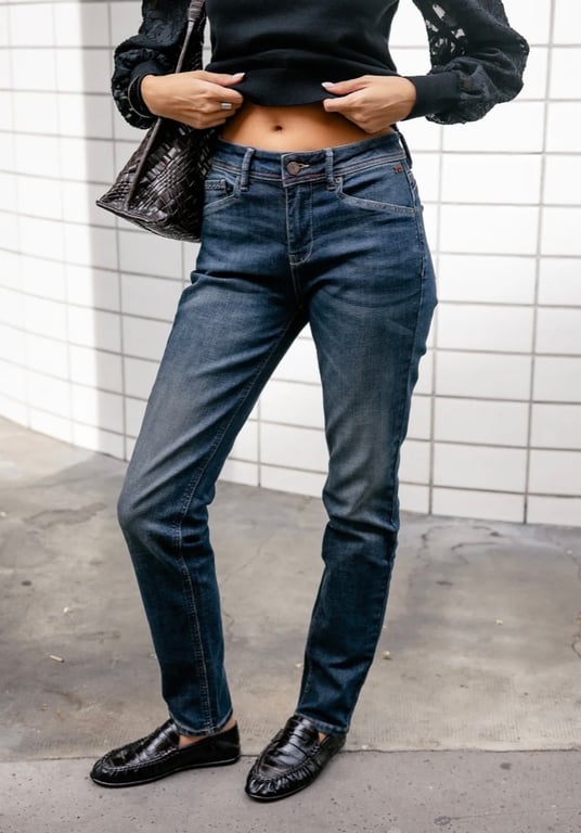 Jean slim bleu ancien