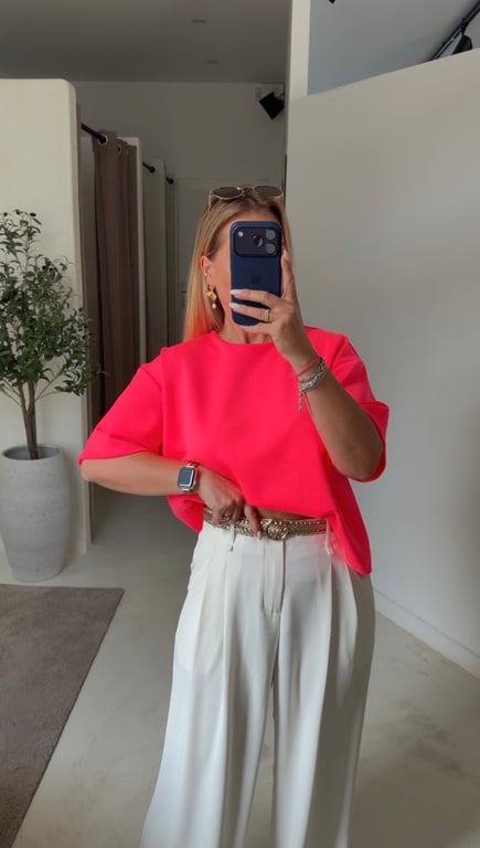 T-shirt rose fluo