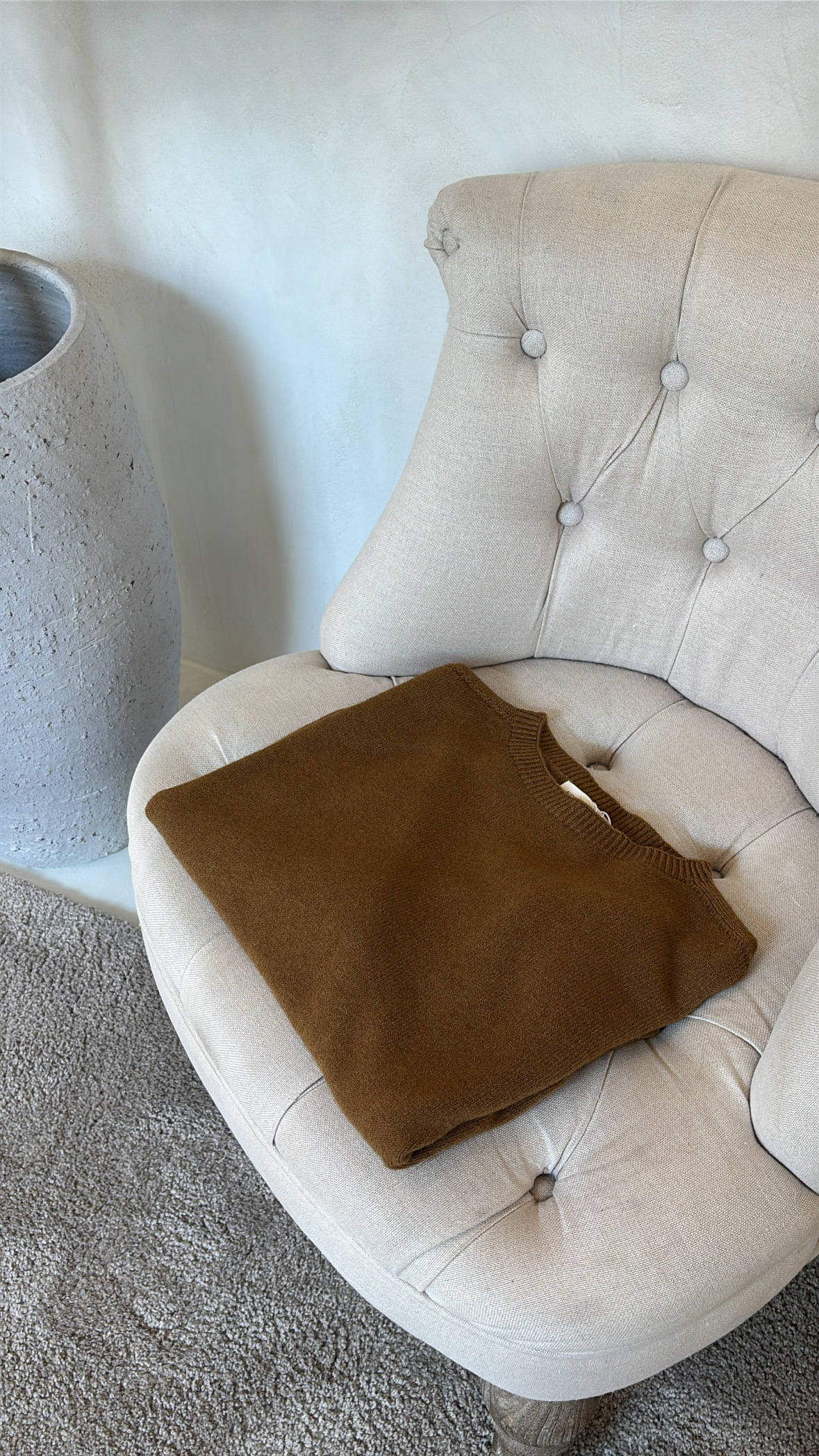 Pull col rond toucher cachemire — vue 5