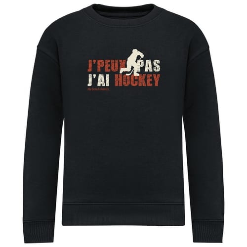 J'peux pas, j'ai hockey - Sweat col rond enfant