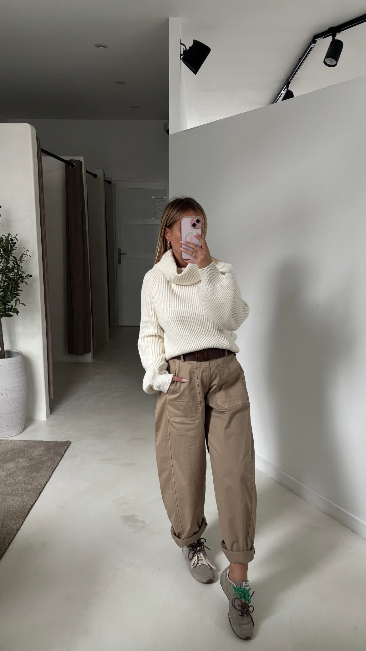 Pantalon ballon camel