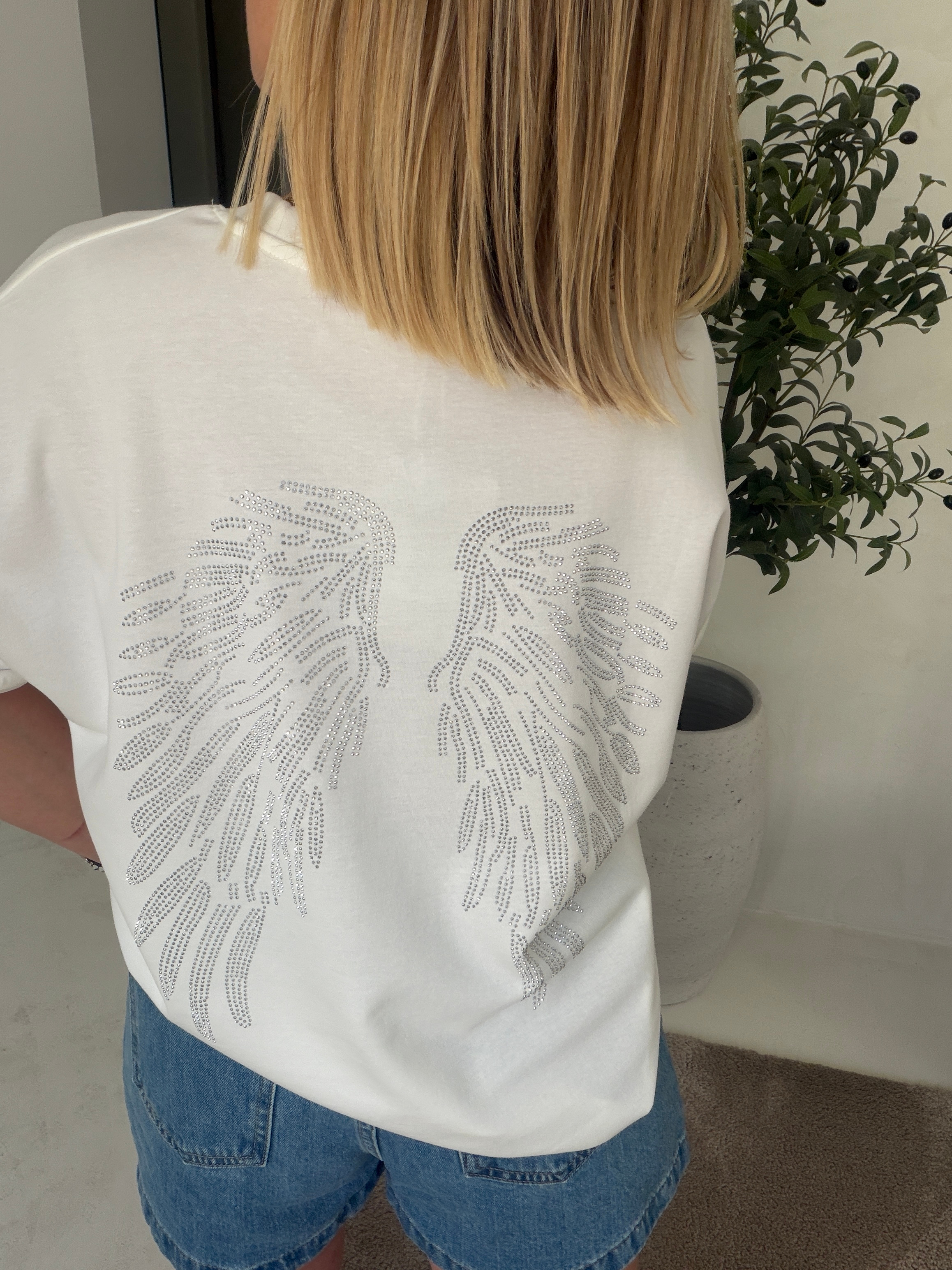 T-shirt blanc « angel » — vue 2