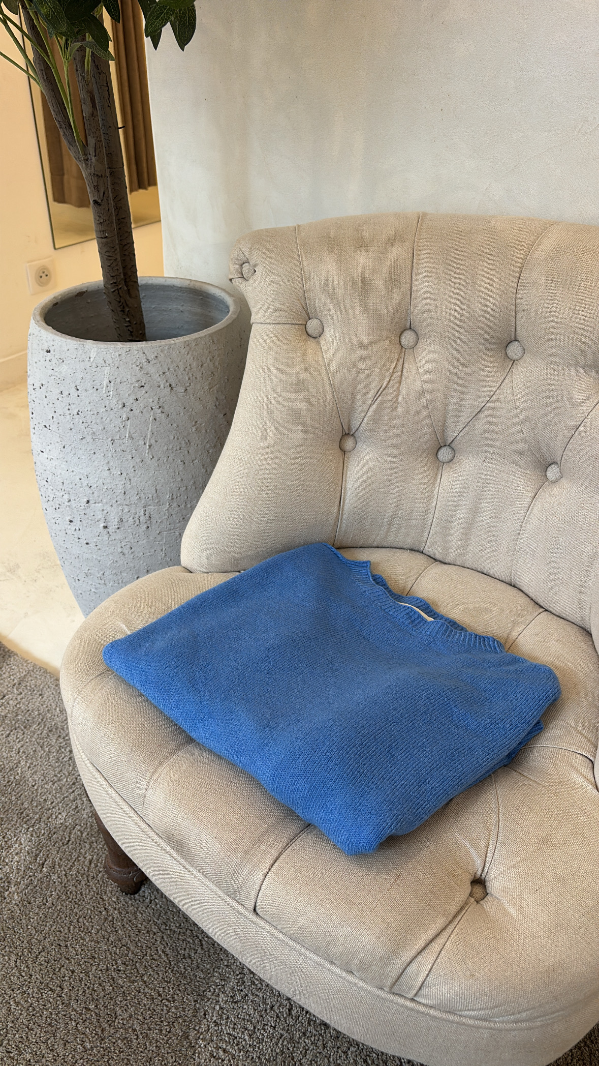 Pulls col rond toucher cachemire ( plusieurs coloris) — vue 5