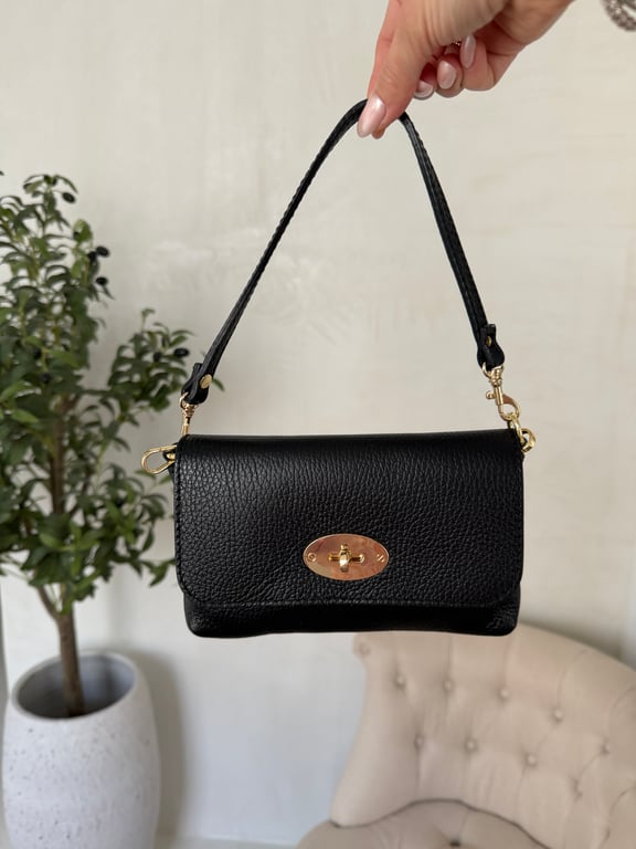 Sac à main noir fermoir doré - Sacs & pochettes | Sodress