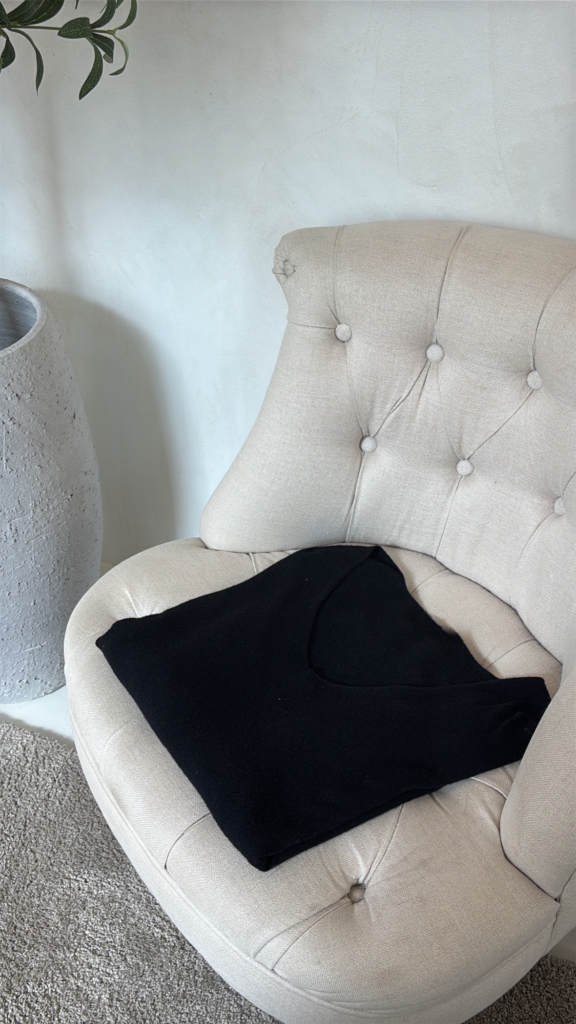Pull col V toucher cachemire — vue 10