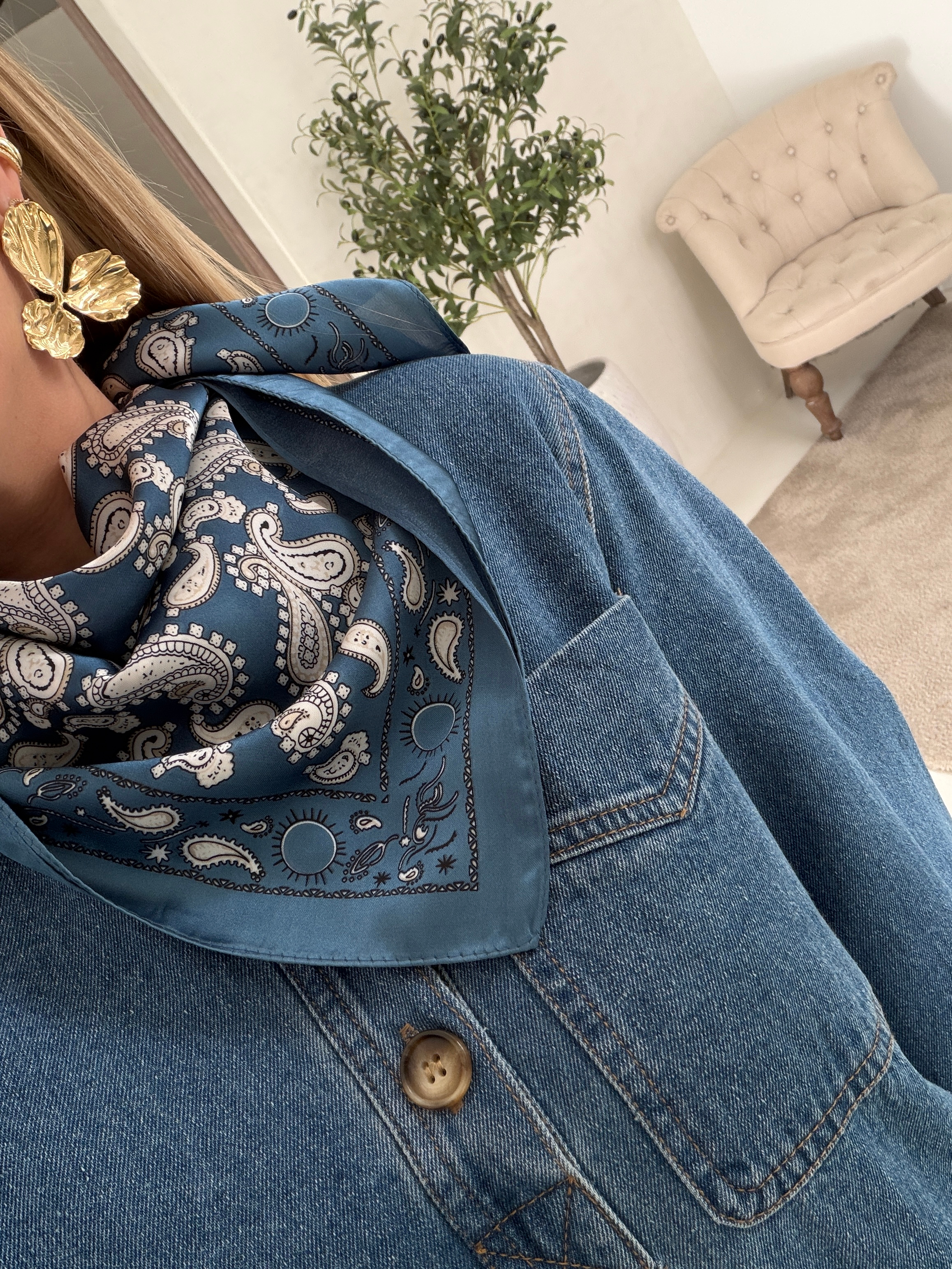 Robe chemise en jean — vue 2