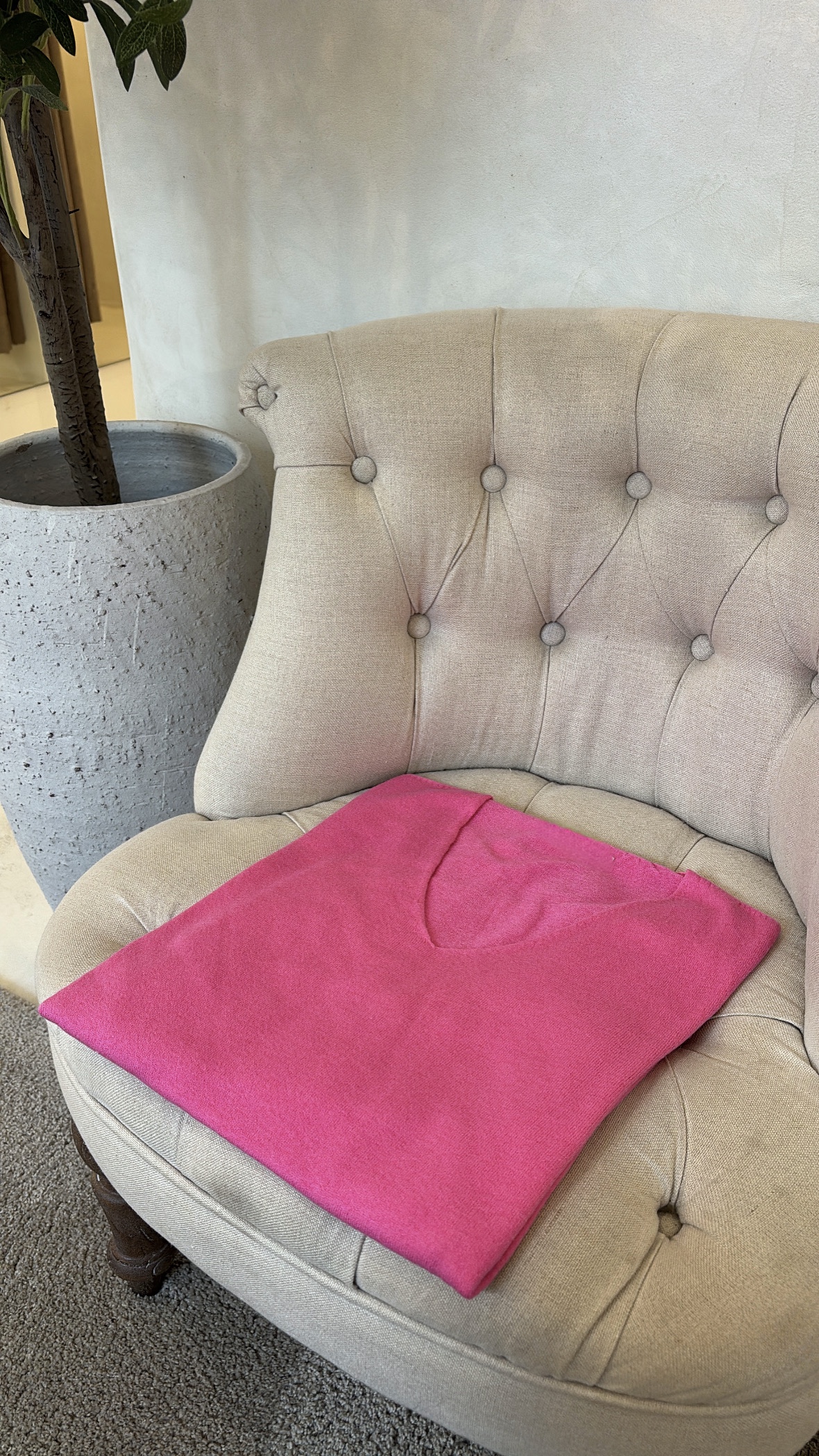Pulls col V toucher cachemire — vue 9