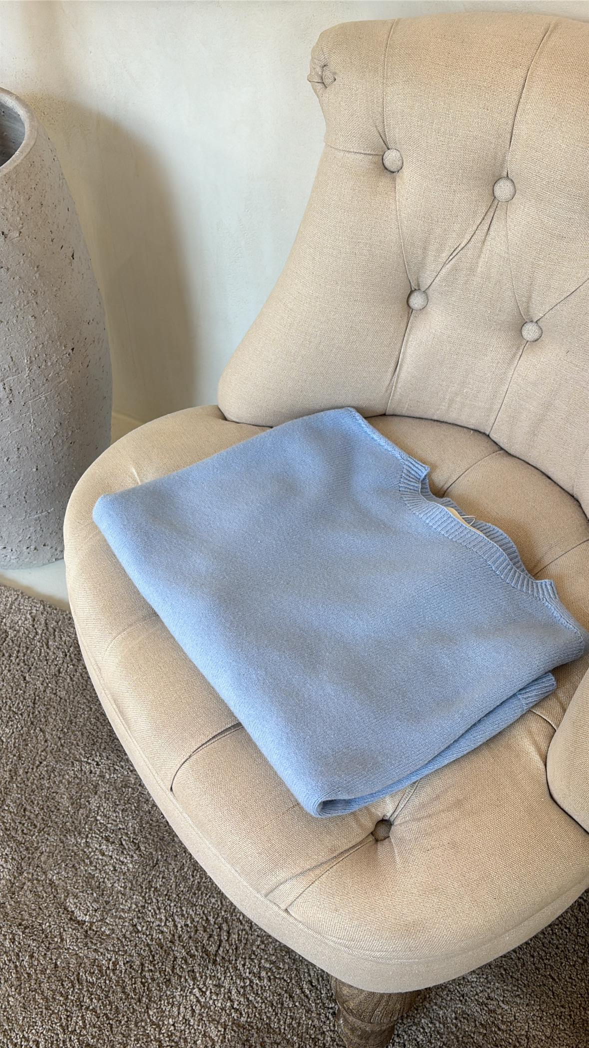 Pull col rond toucher cachemire — vue 2