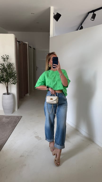 Jean coupe ballon denim