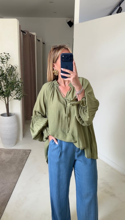 Blouse vert sauge — vue alternative