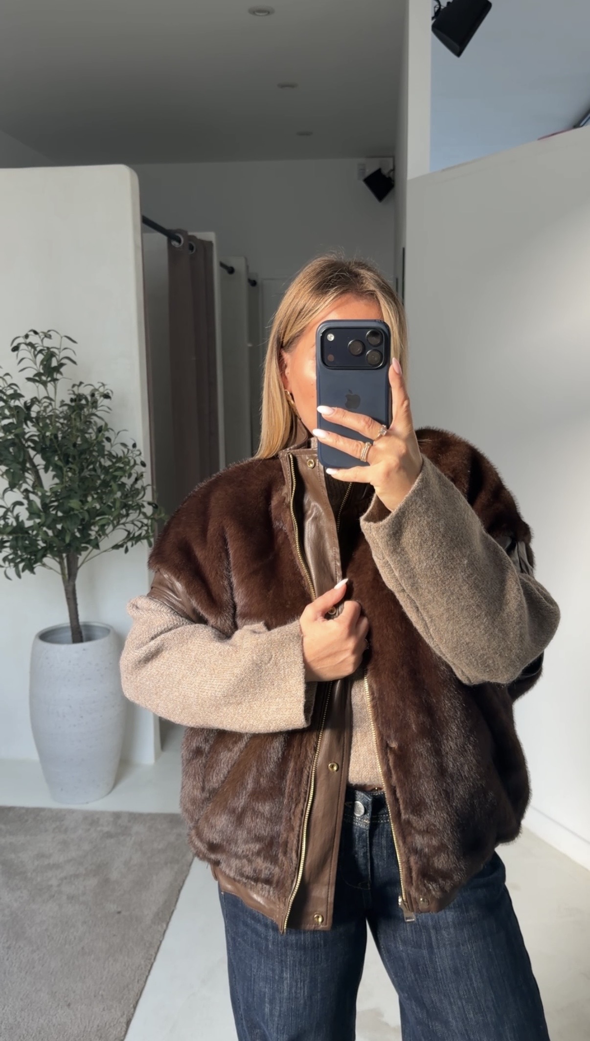 Veste réversible sans manches marron — vue 3