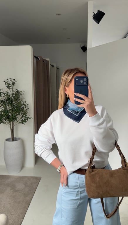 Pull court blanc - Pulls, gilets & sweats | Sodress - Vue alternative