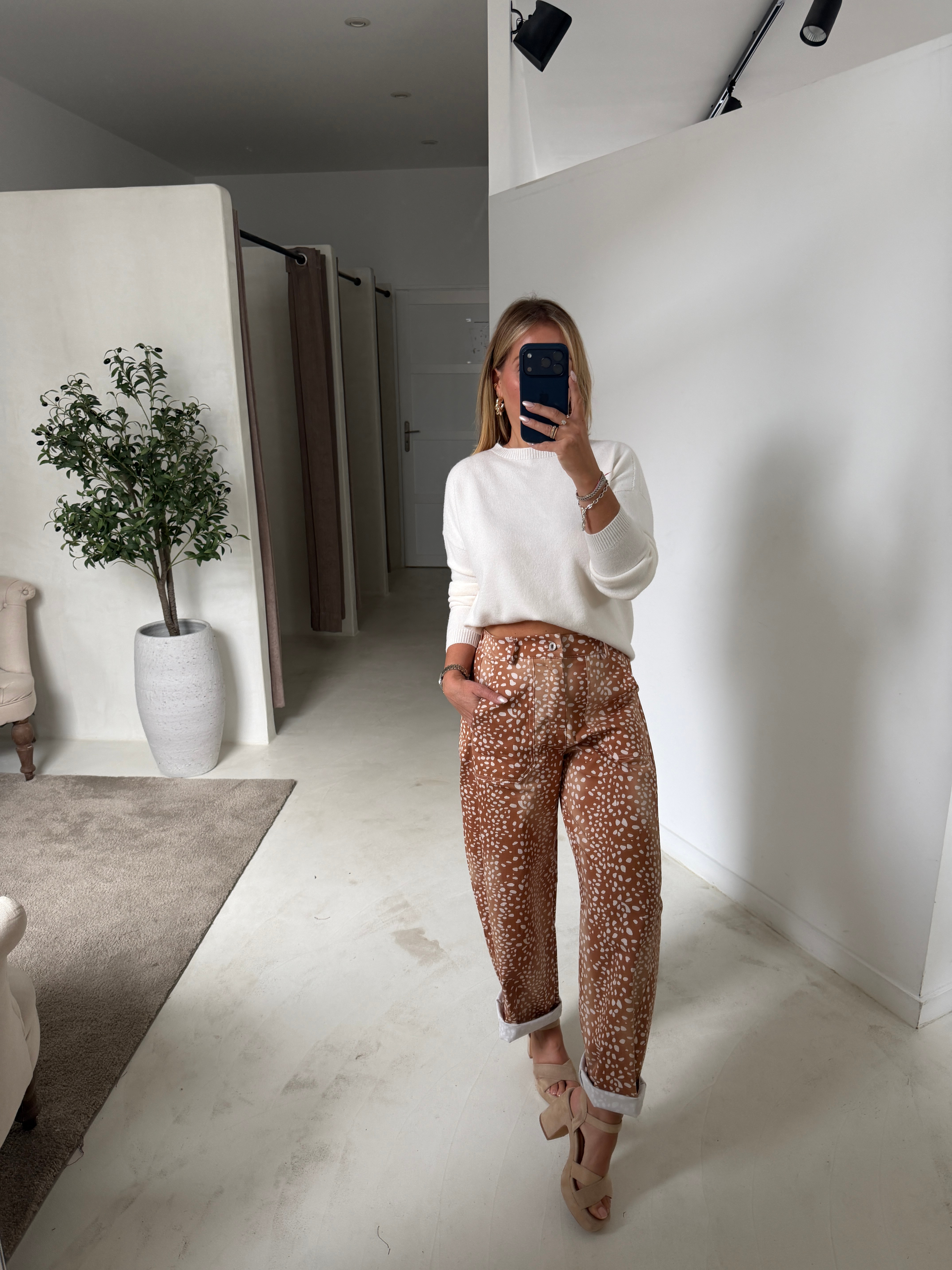Pull col rond toucher cachemire — vue 2