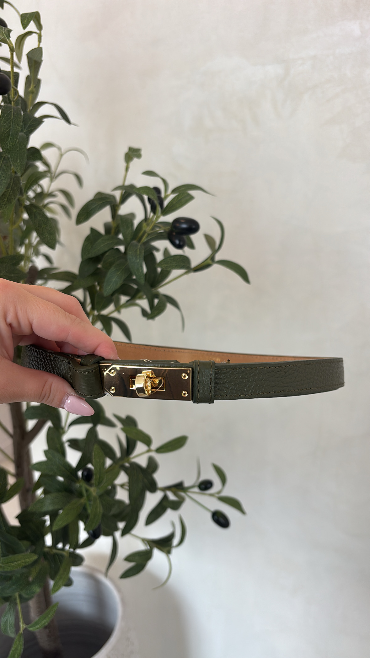 Ceintures style hermès en cuir grainé — vue 3