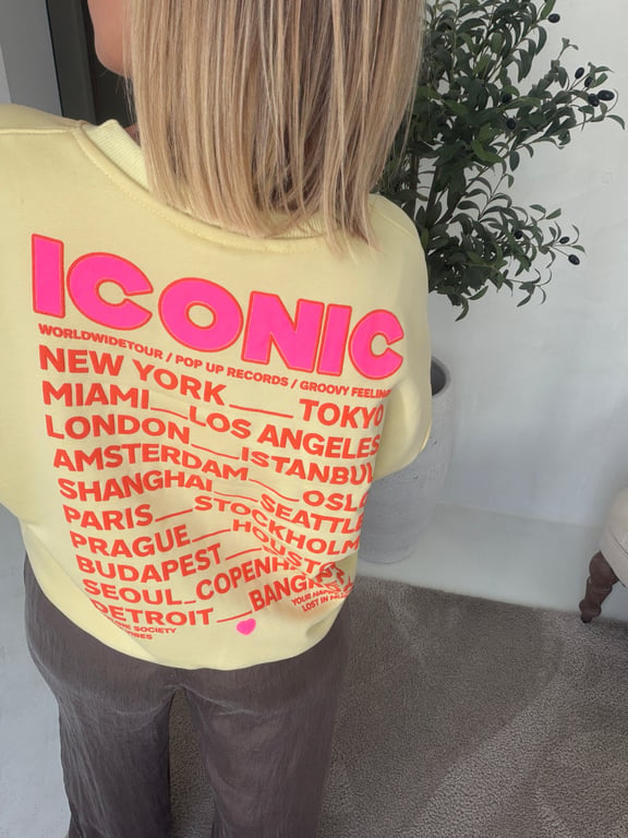 Sweat jaune Iconic — vue alternative