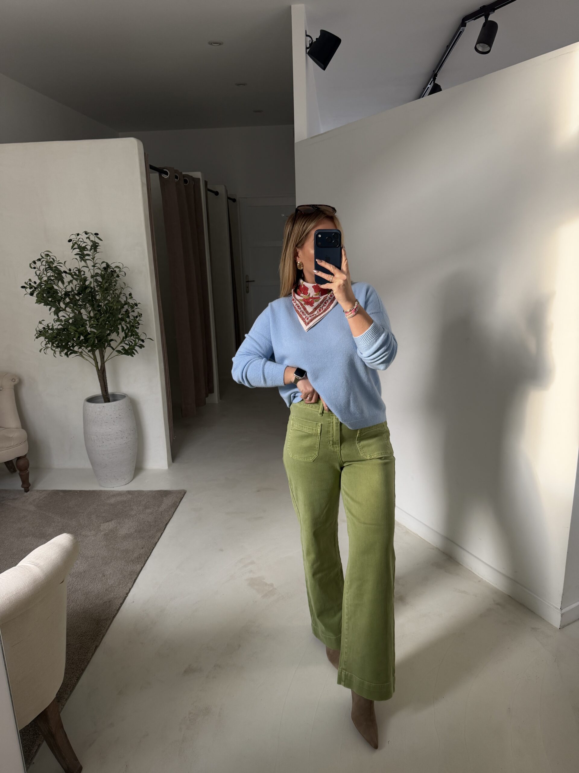 Pulls col rond toucher cachemire ( plusieurs coloris) — vue 4