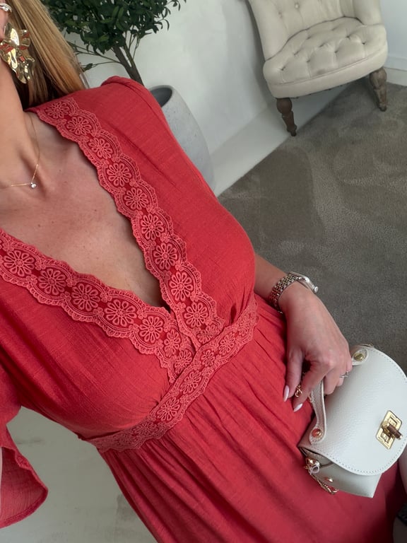 Robe longue terracotta — vue alternative