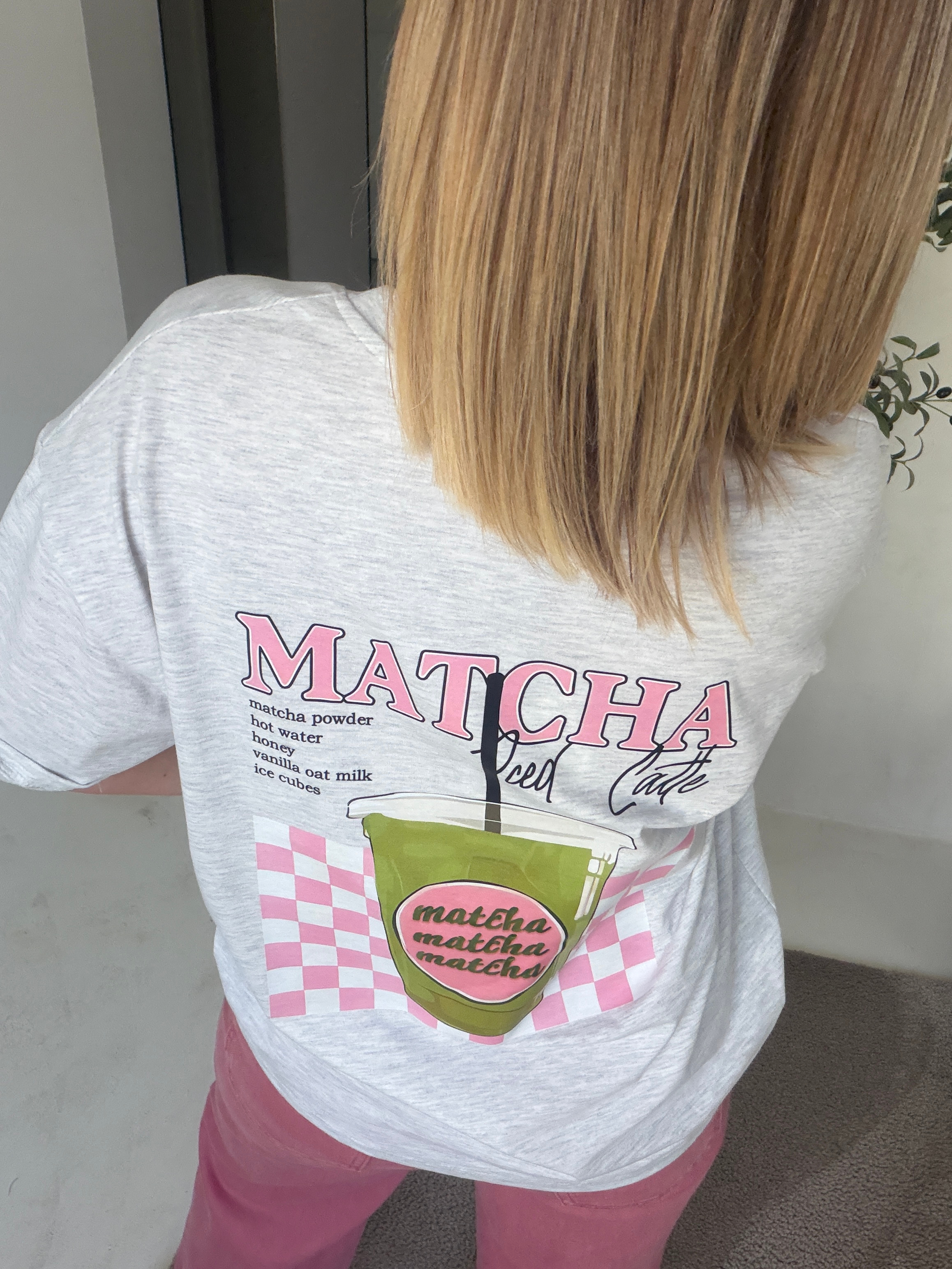 T-shirt gris Matcha — vue 3