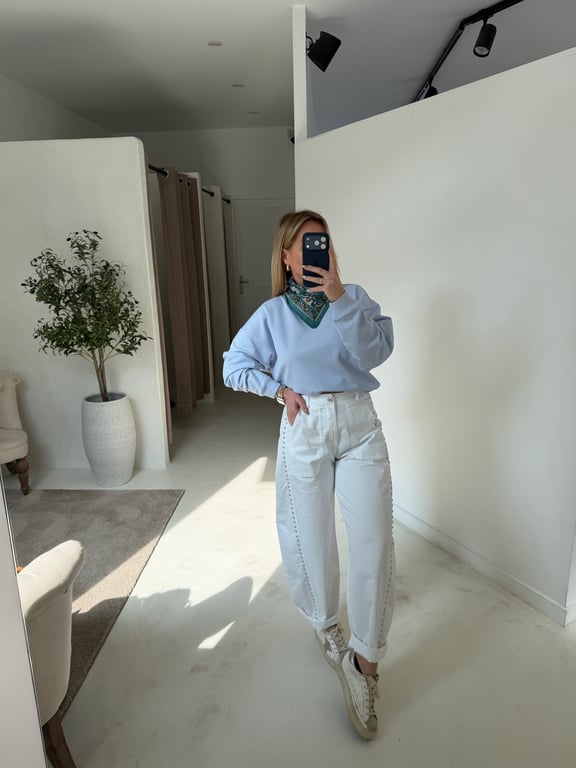 Pull court bleu ciel - Pulls, gilets & sweats | Sodress