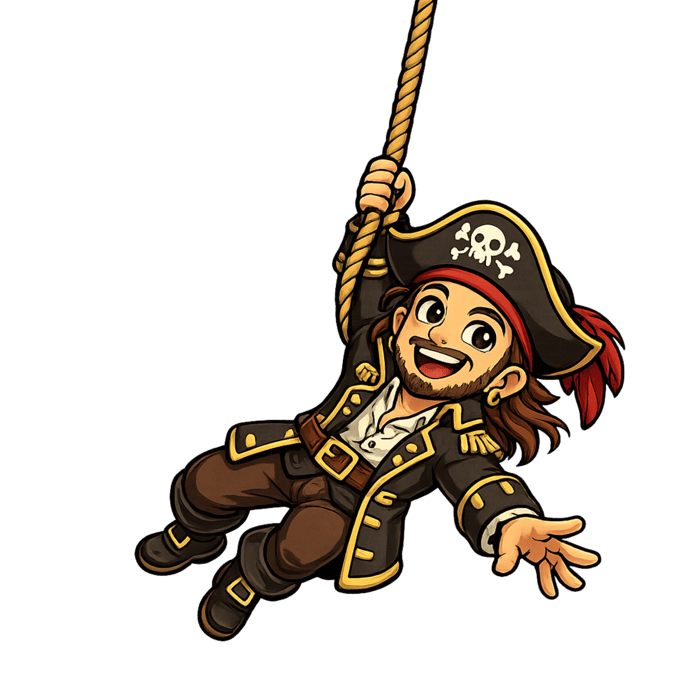 Enfants deguises pour un anniversaire pirate
