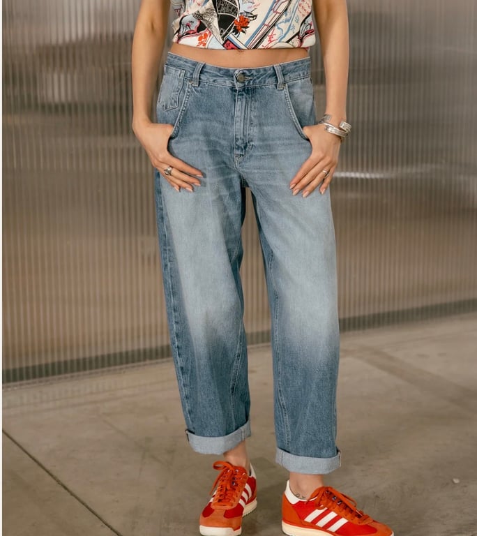 Jean coupe ballon denim - Pantalons & Jeans | Sodress