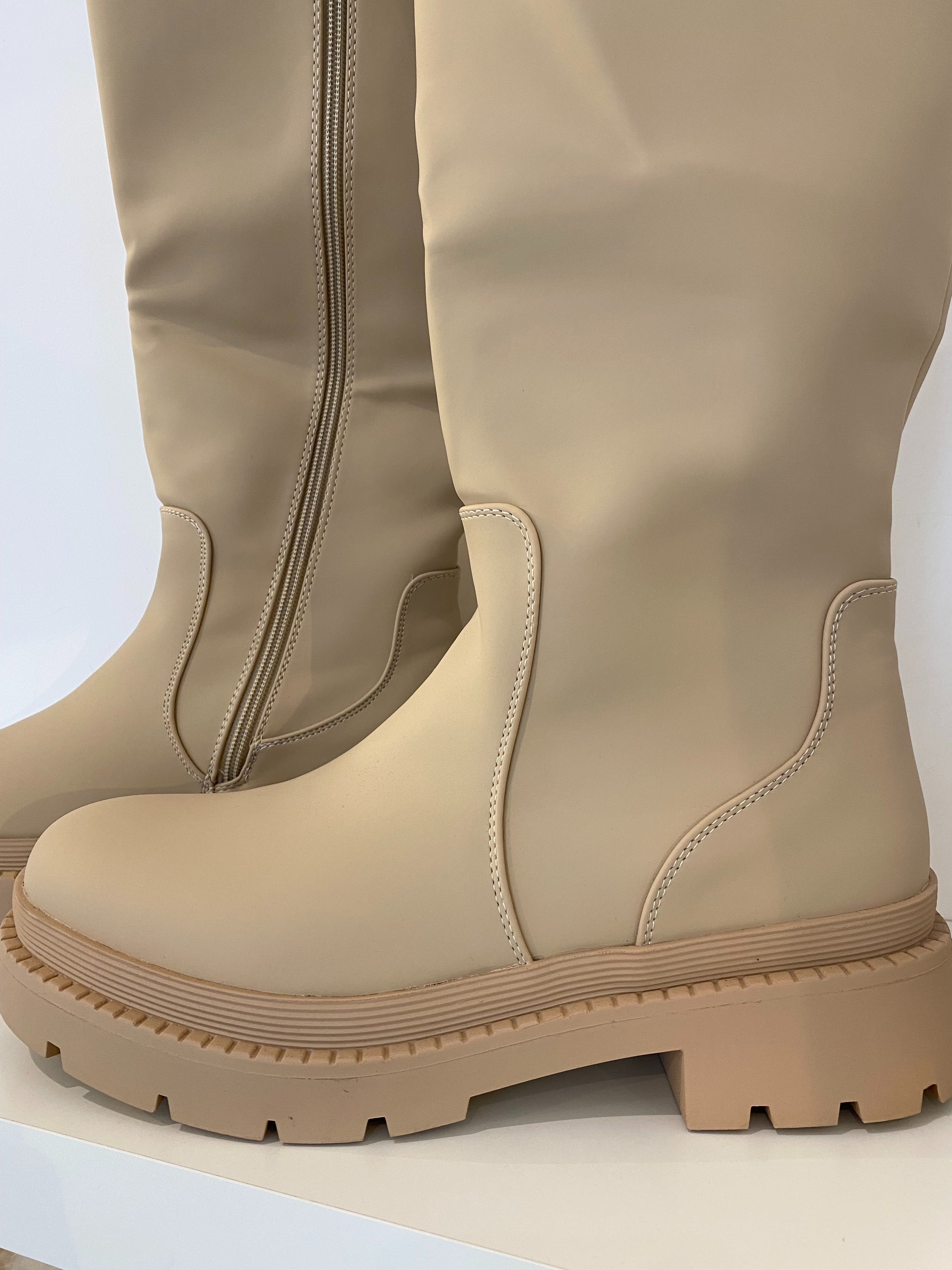 Bottes beige — vue 2