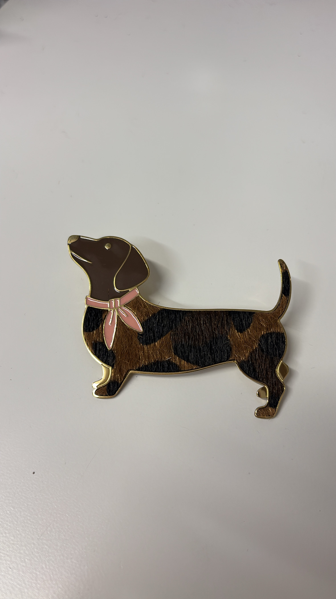 Broches texturées léopard — vue 5