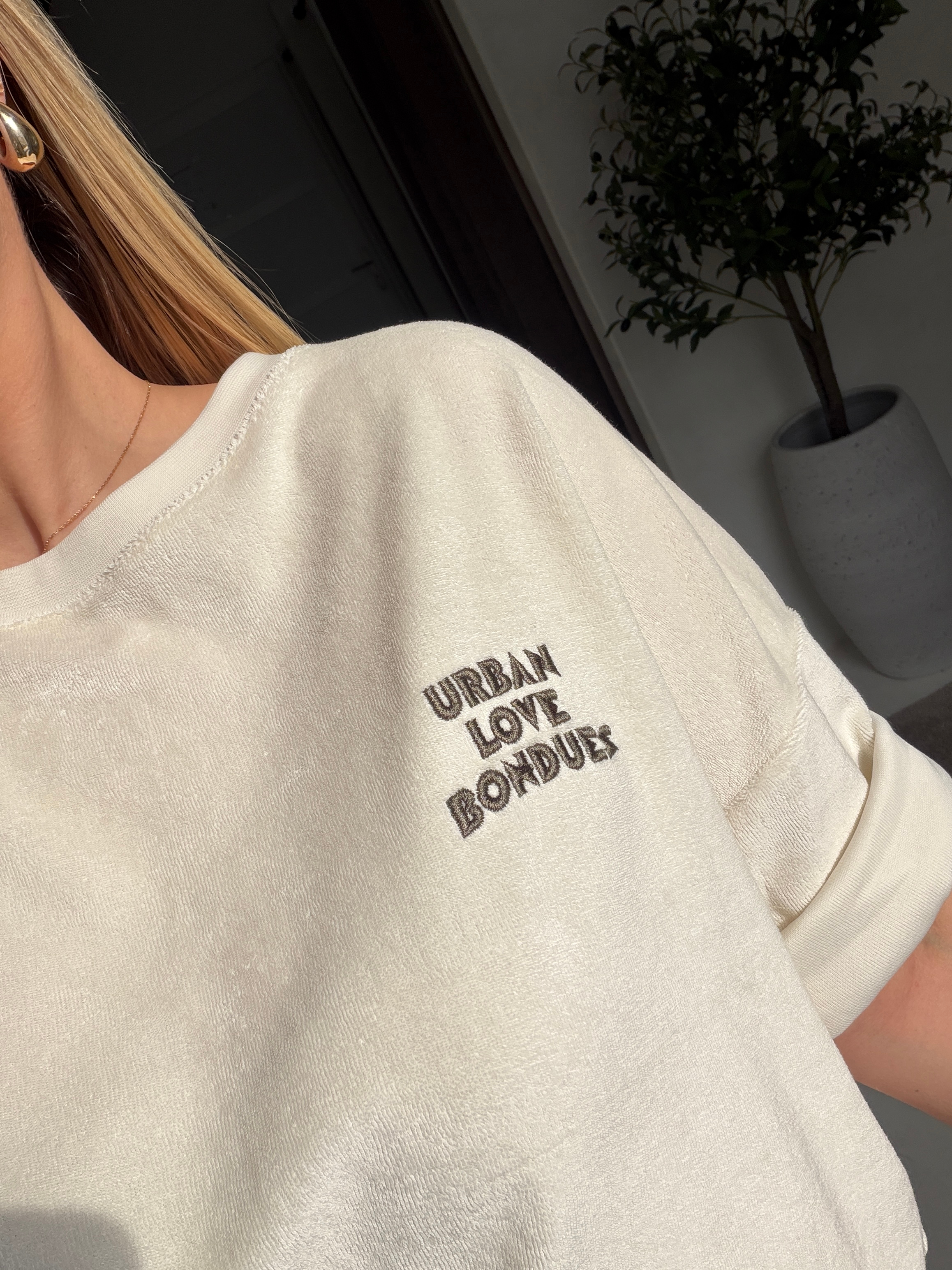 T-shirt en éponge écru « urban love bondues » — vue 2