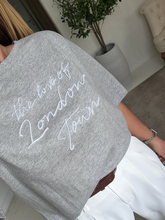 T-shirt gris « The love of london town » — vue alternative