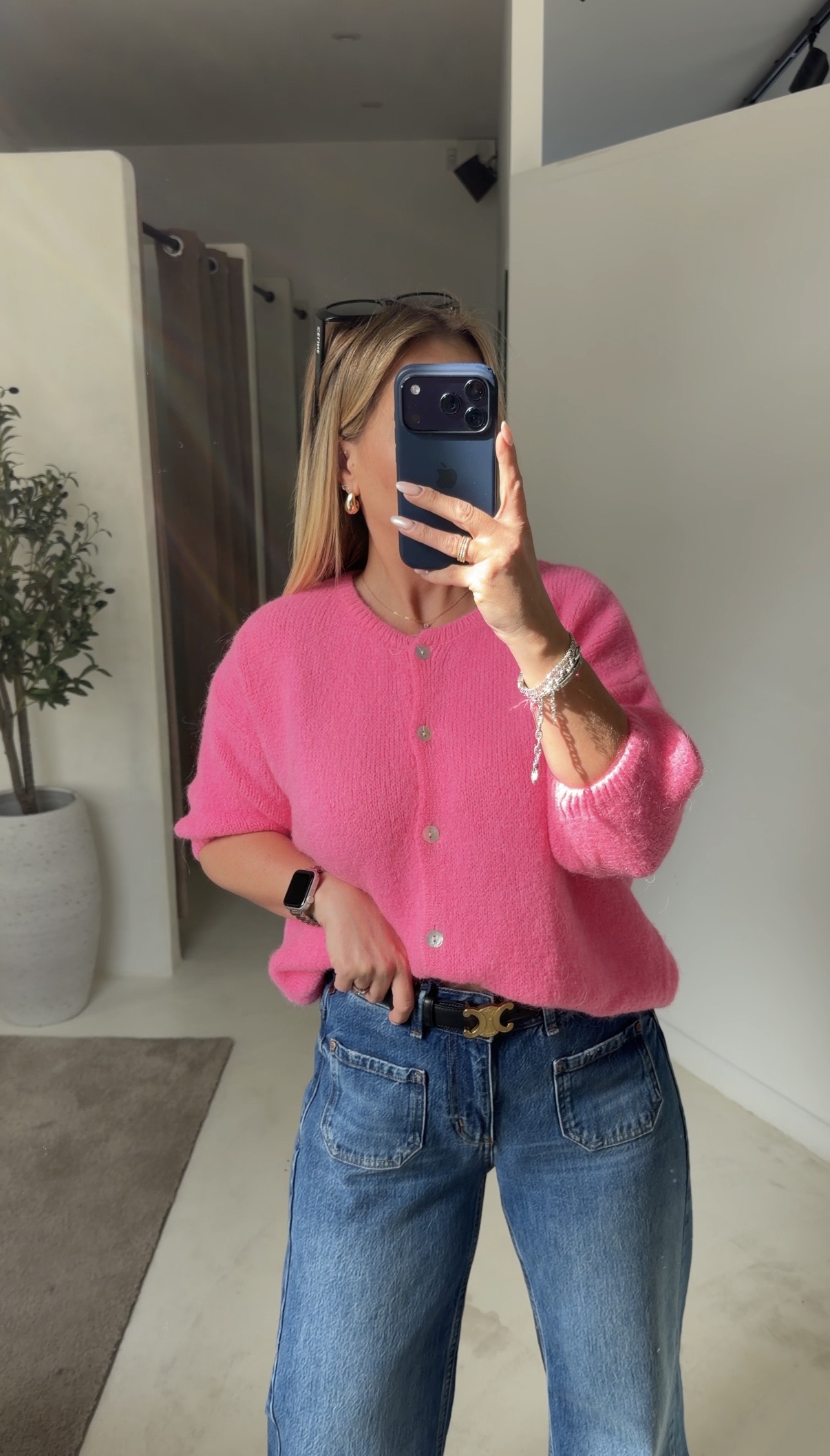 Gilet sans manches rose bonbon — vue alternative