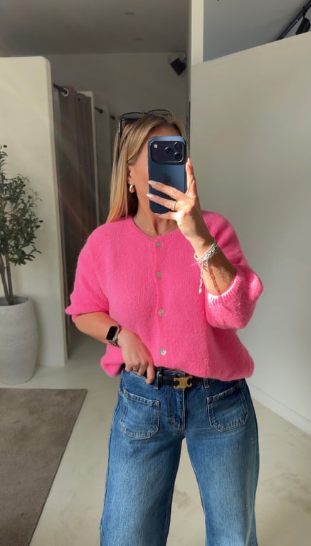 Gilet sans manches rose bonbon — vue alternative
