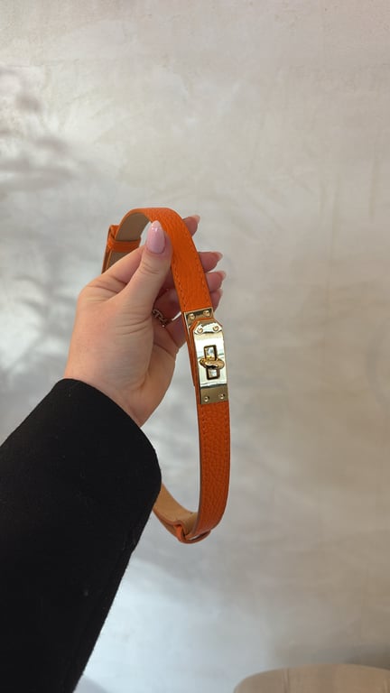 Ceintures en cuir grainé avec fermoir doré - Accessoires | Sodress - Vue alternative