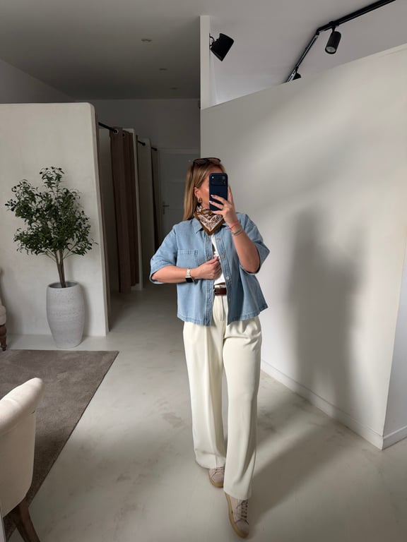 Chemise en jean sans manches - Blouses & Chemisiers | Sodress