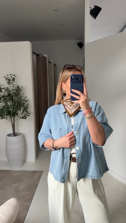 Chemise en jean sans manches - Blouses & Chemisiers | Sodress - Vue alternative