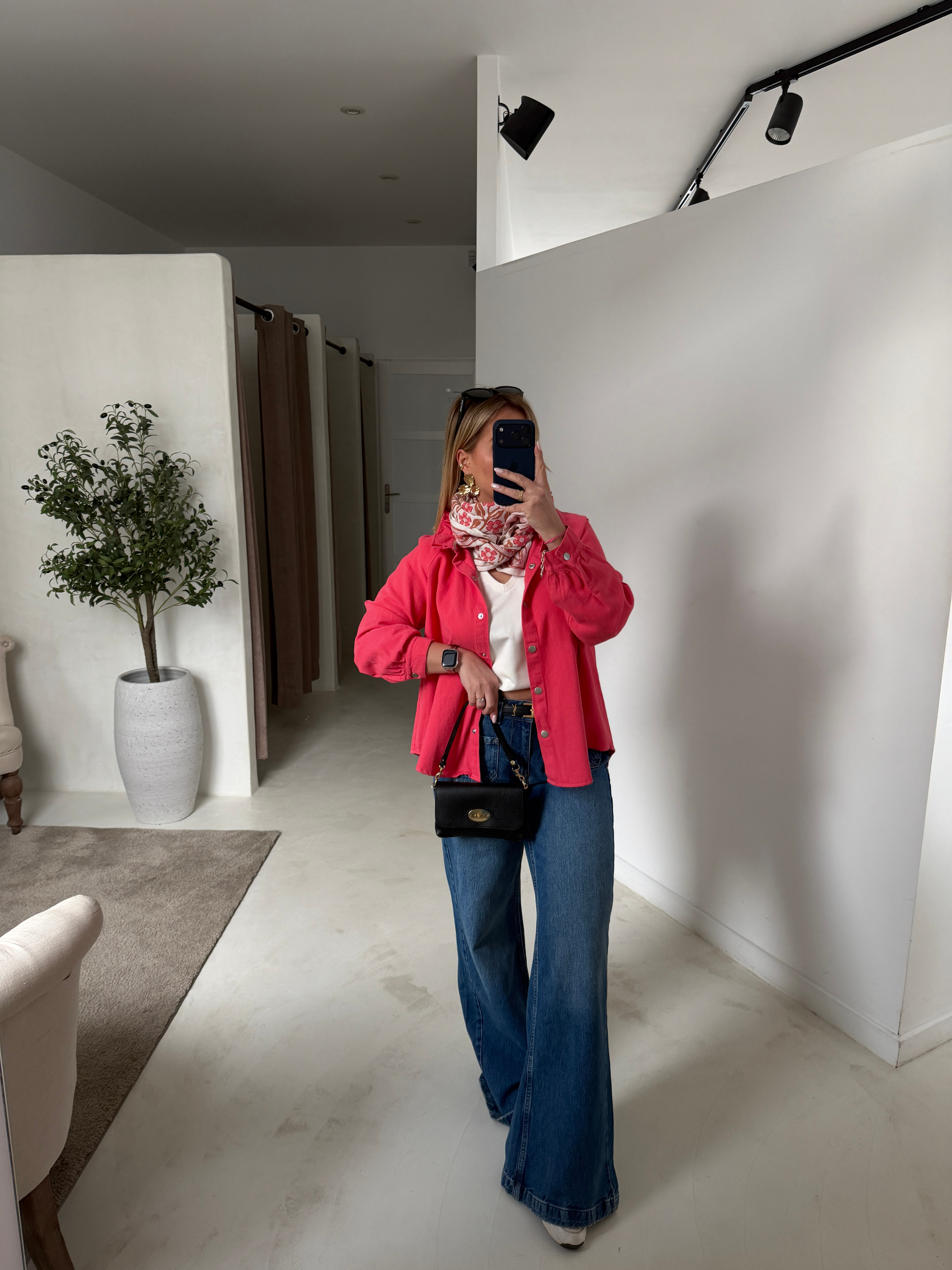 Surechemise framboise — vue 3