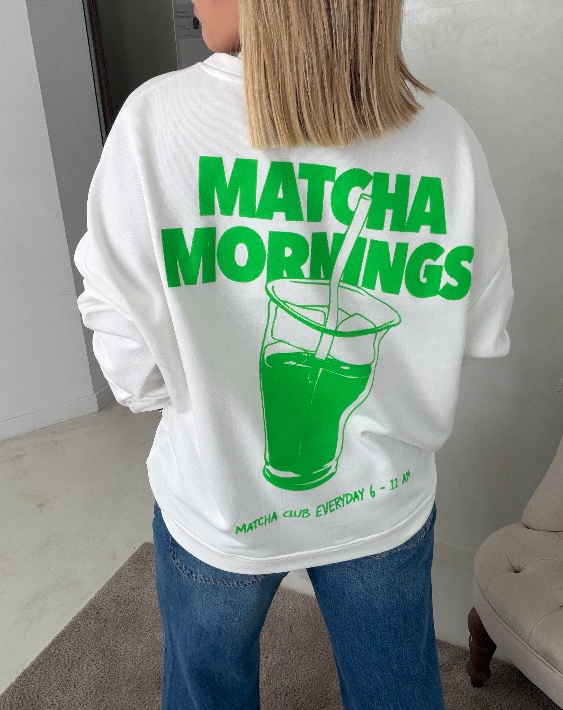 Sweat matcha blanc — vue 3