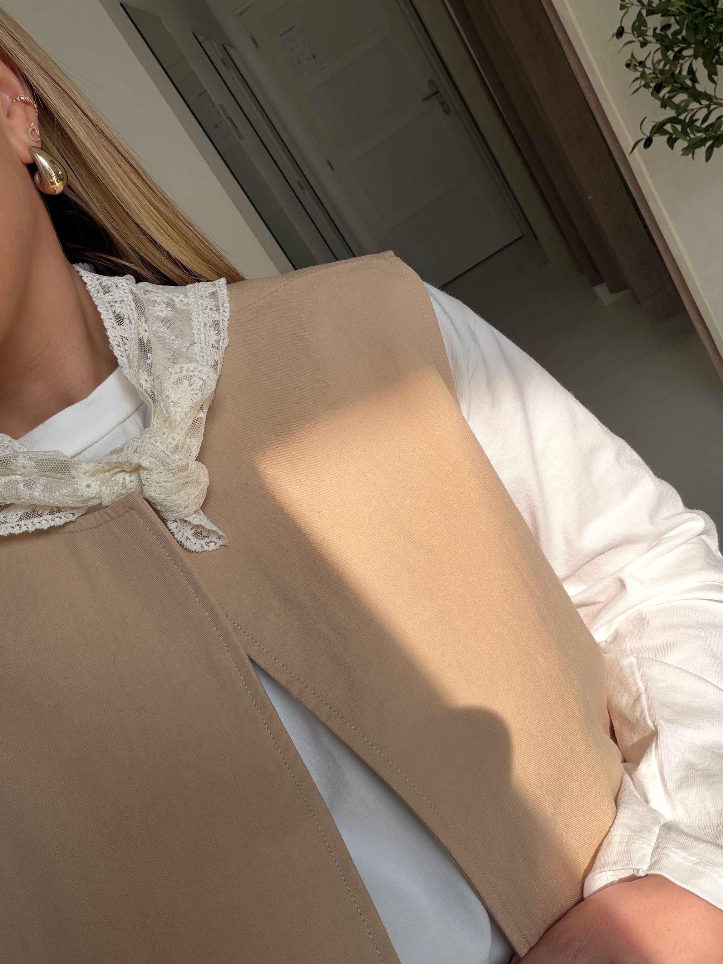 Foulard en dentelle écru — vue 2