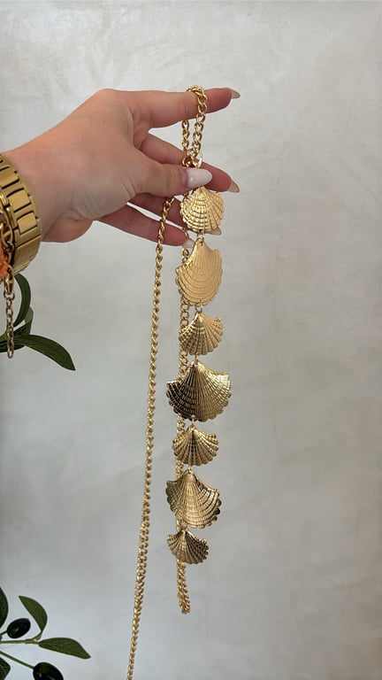 Ceinture dorée coquillages — vue alternative