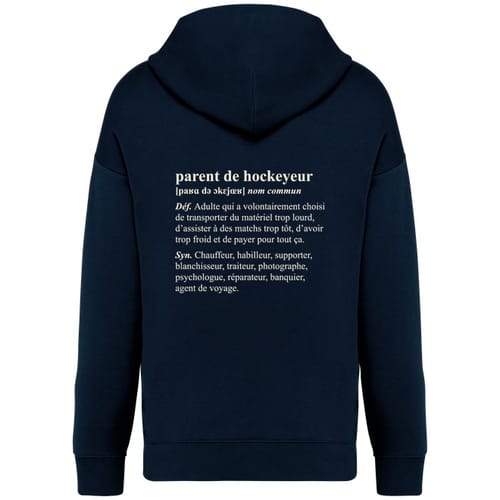 Parent de hockeyeur - Sweat à capuche oversize
