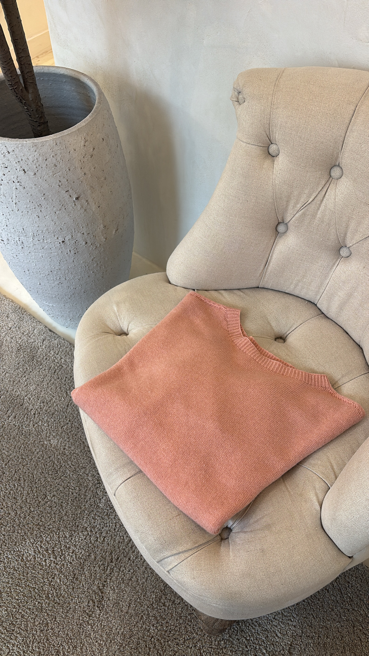 Pull col rond toucher cachemire — vue 18