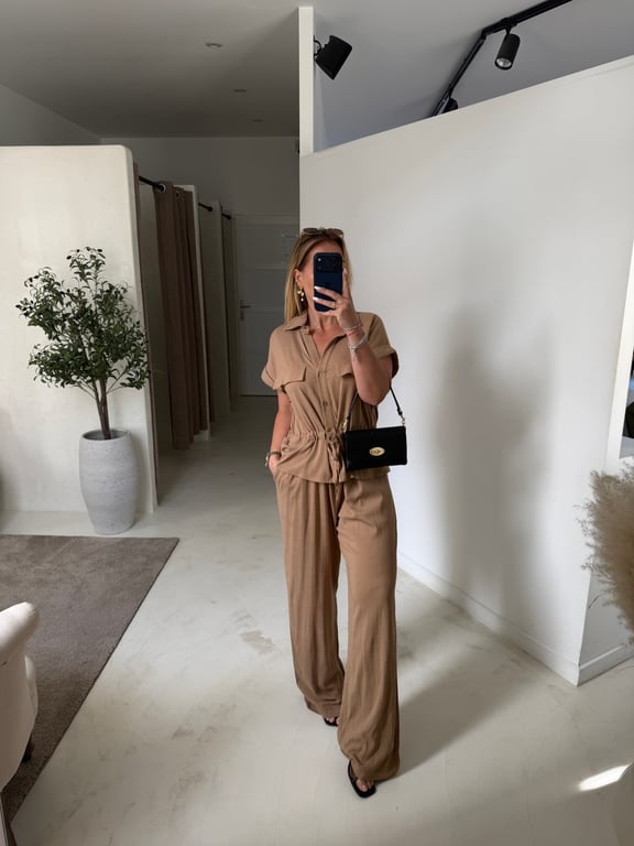 Combinaison pantalon beige