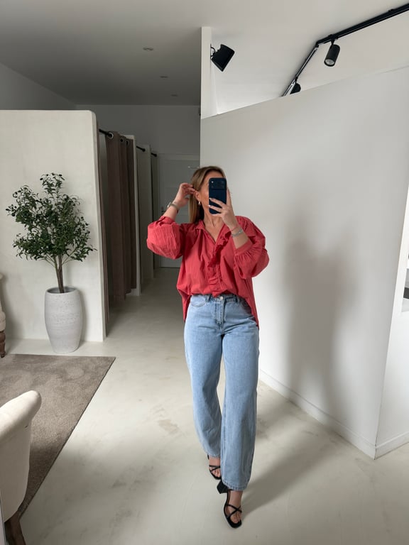 Blouse terracotta - Blouses & Chemisiers | Sodress