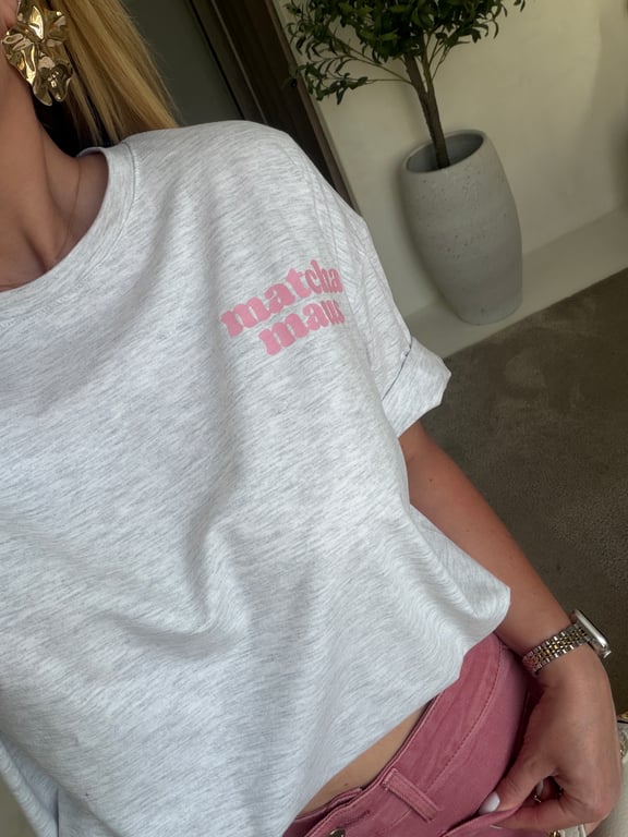 T-shirt gris Matcha