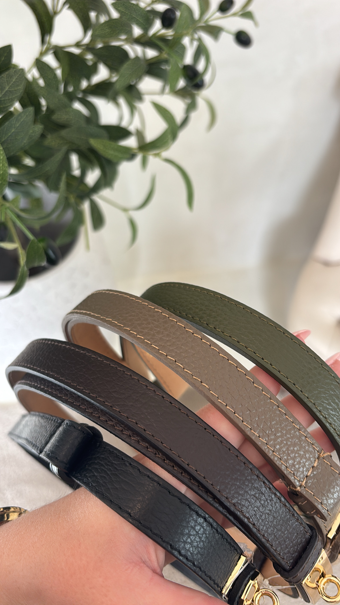 Ceintures style hermès en cuir grainé — vue 2