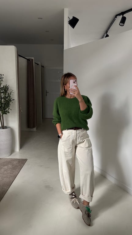 Pantalon ballon écru