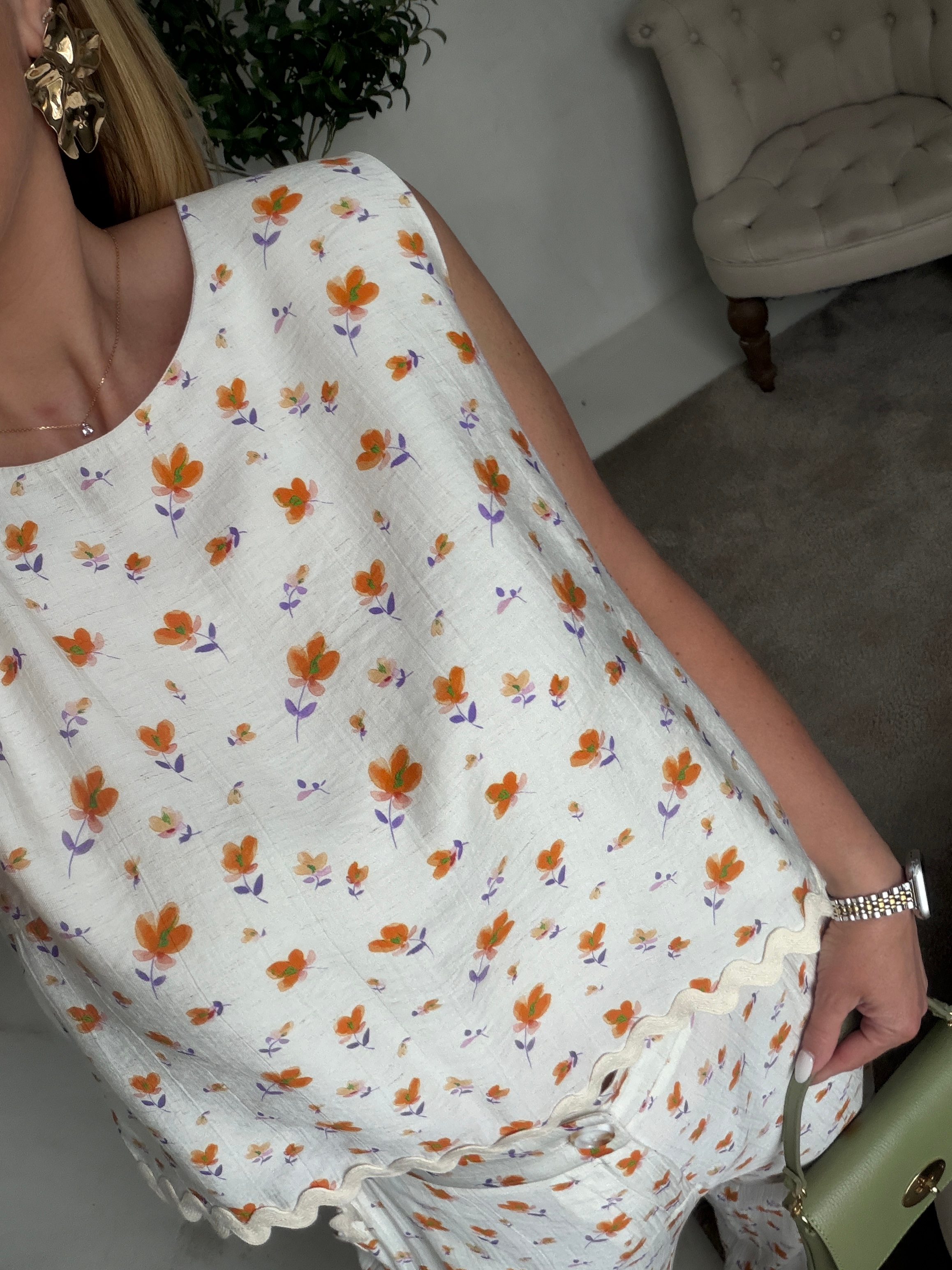 Top léger à fleurs — vue 2