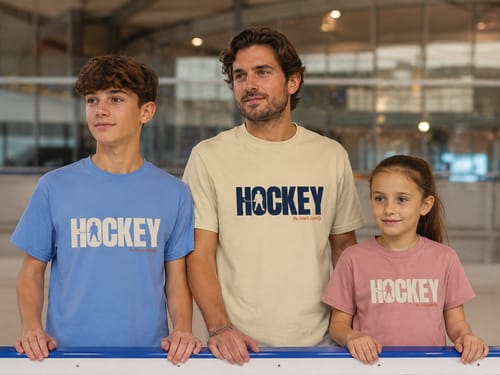 T-shirt Hockey joueur